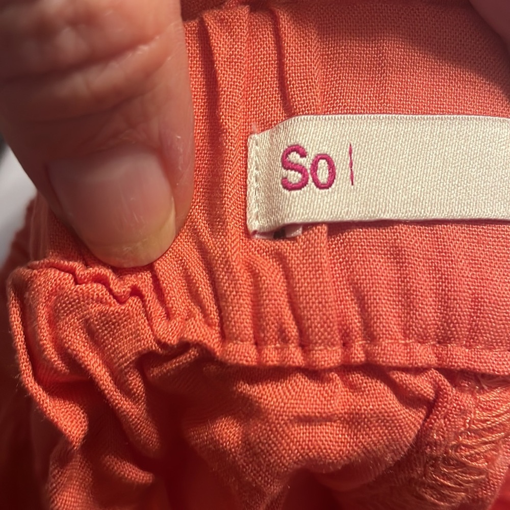 SO Women's Orange Shorts - Picture 6 of 7